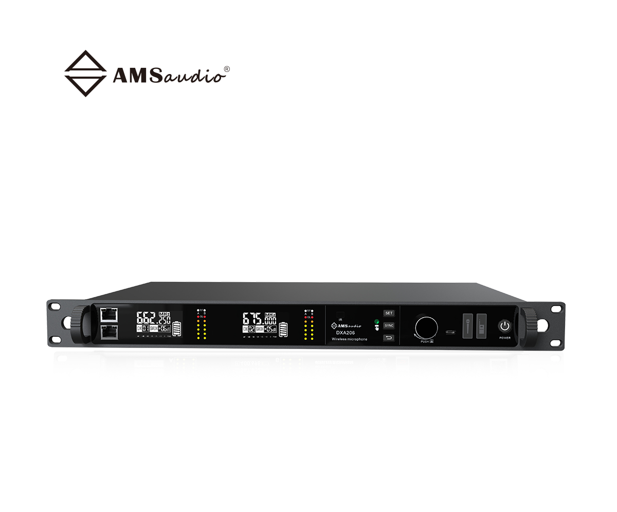 DXA206-True diversity dual-channel wireless microphone receiver