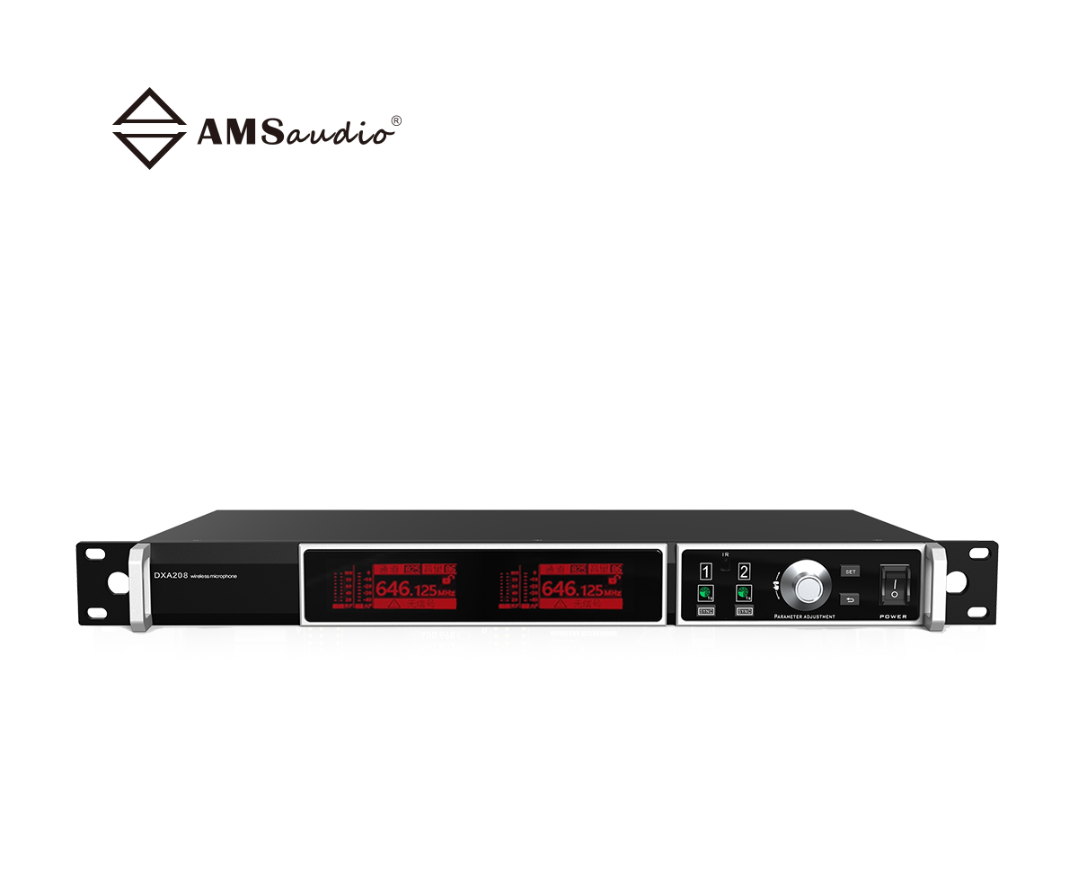 DXA201-True diversity dual-channel wireless microphone receiver