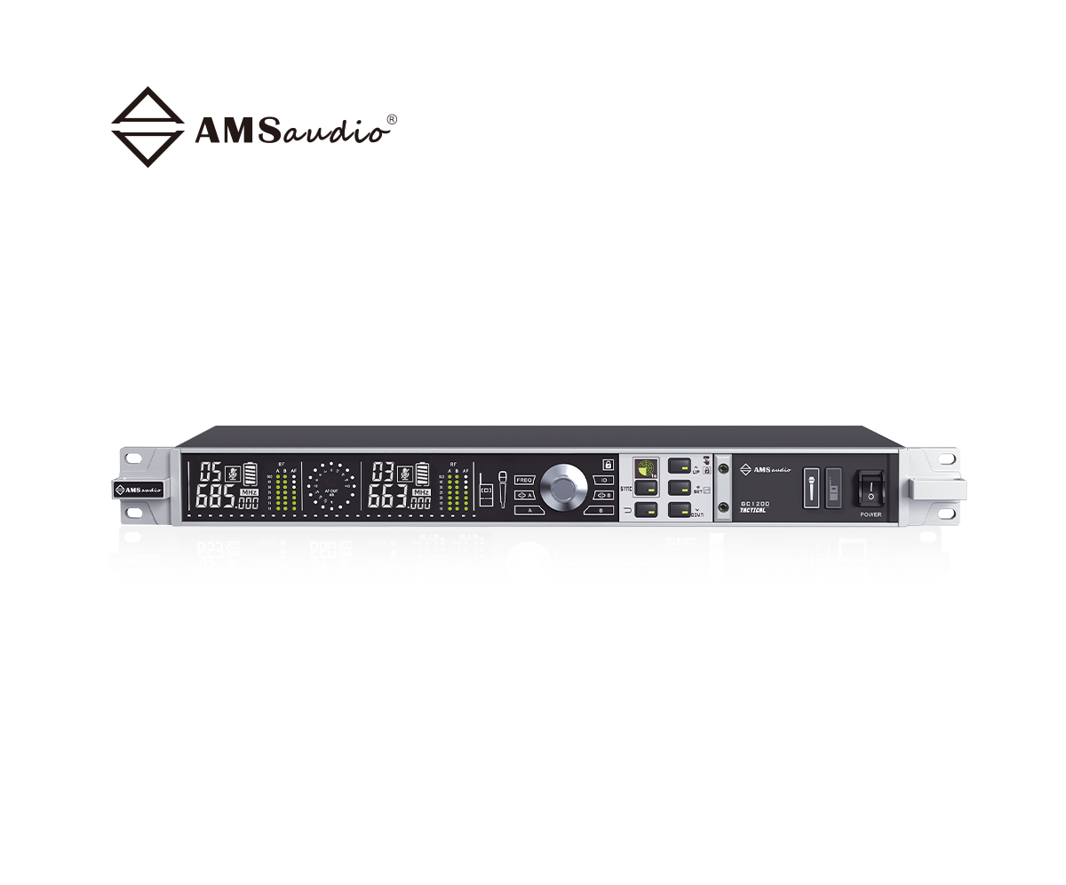 GC1200-True Diversity Dual-Channel Wireless Microphone Receiver