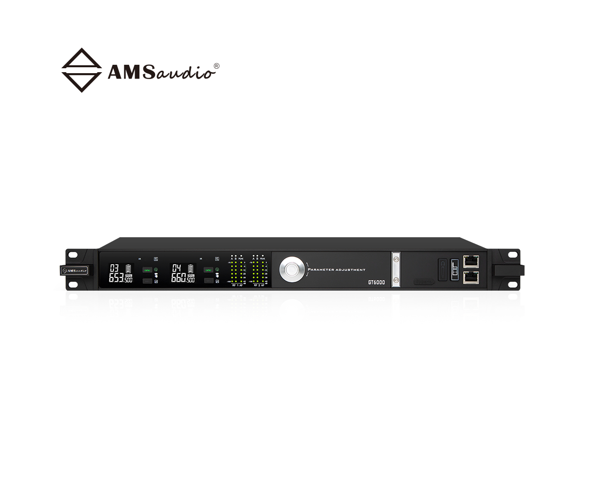 GT6000-True Diversity Dual-Channel Wireless Microphone Receiver