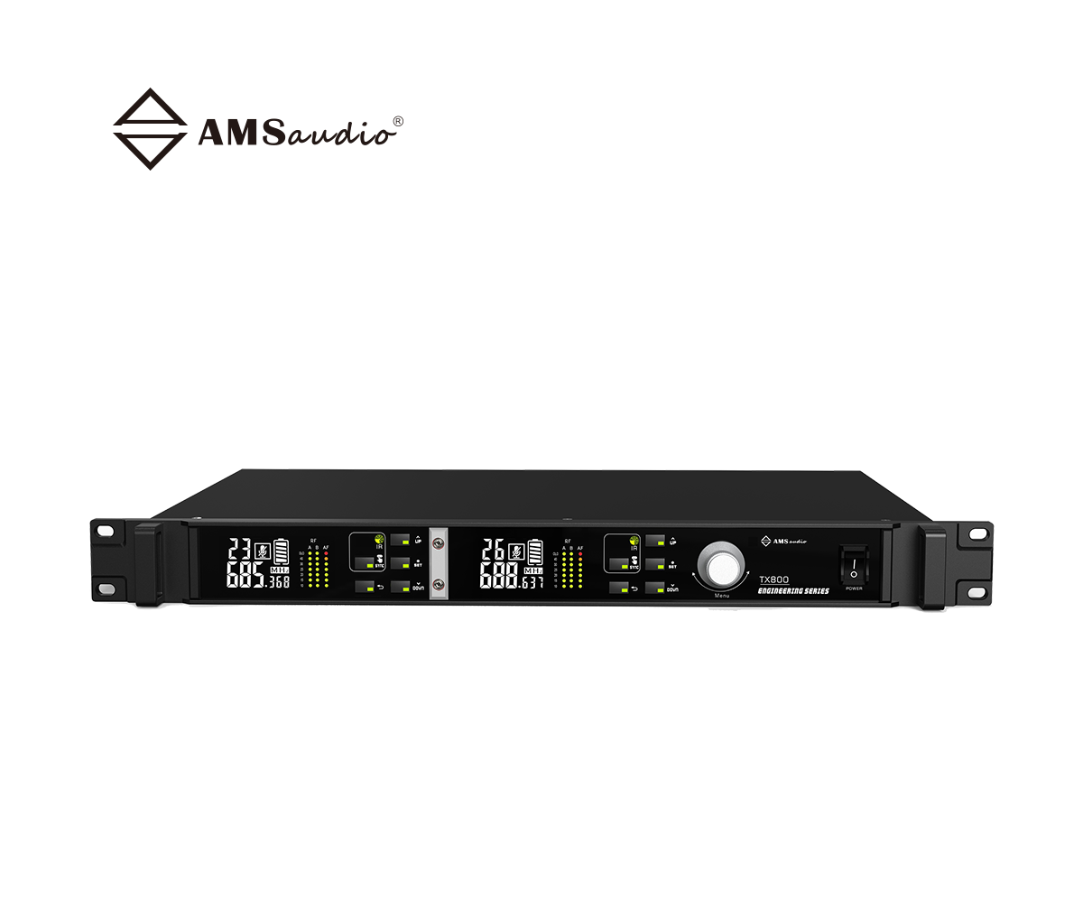 TX800-True Diversity Dual-Channel Wireless Microphone Receiver