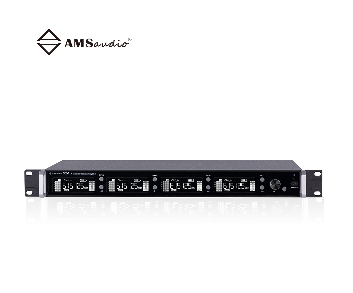 XT4-True diversity four-channel wireless microphone receiver