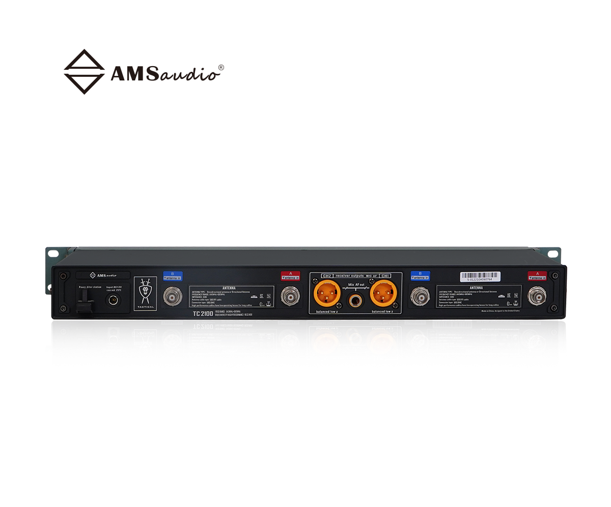 _TC2100_True diversity dual-channel wireless microphone receiver_1