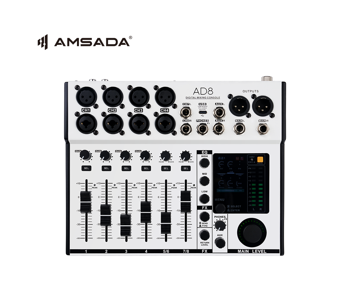 AD8-8-channel digital mixing console