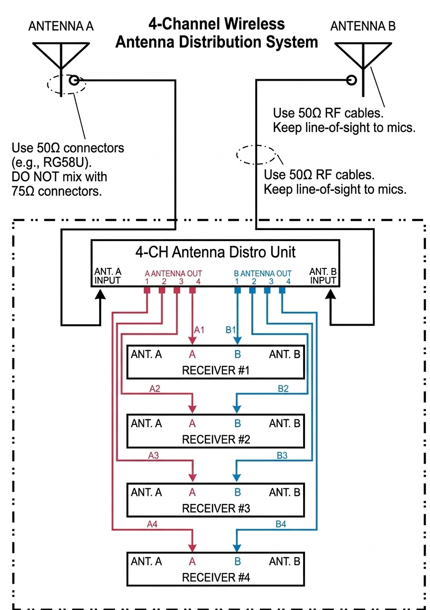 Wireless Microphone Antenna Distribution System: Understand It Easily ...